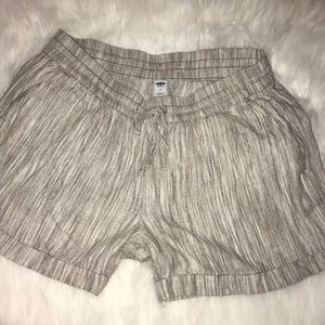 Old Navy Elastic Waist Linen Shorts